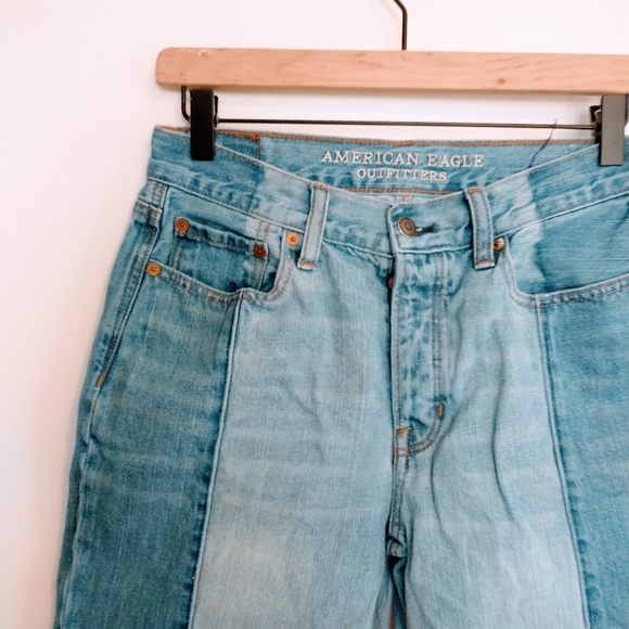 American eagle jeans two toned. Vintage hi rise size 6 - Picture 4 of 8